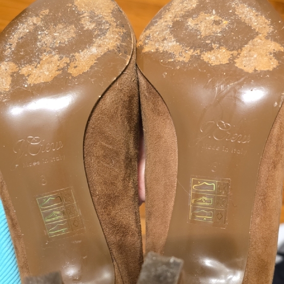J. Crew Brown Suede Heels - Picture 7 of 8